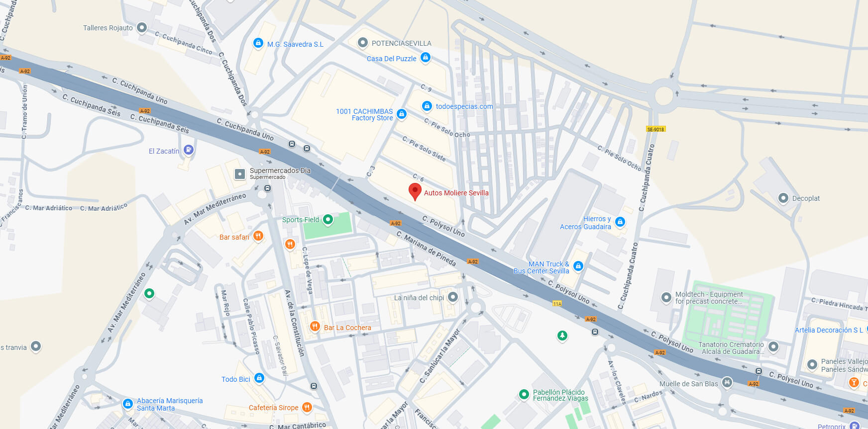 Mapa Sevilla
